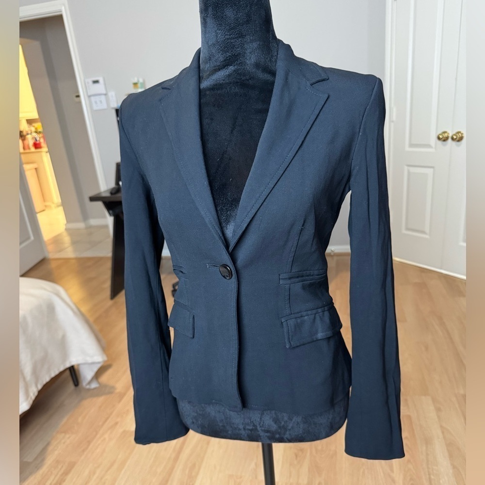 VERSACE JEANS COUTURE Vintage Virgin Wool Contrast Panel Single Breasted Blazer